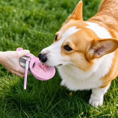 2-in-1 Portable Pet Water Bottle