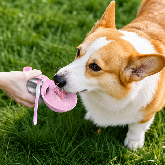 2-in-1 Portable Pet Water Bottle