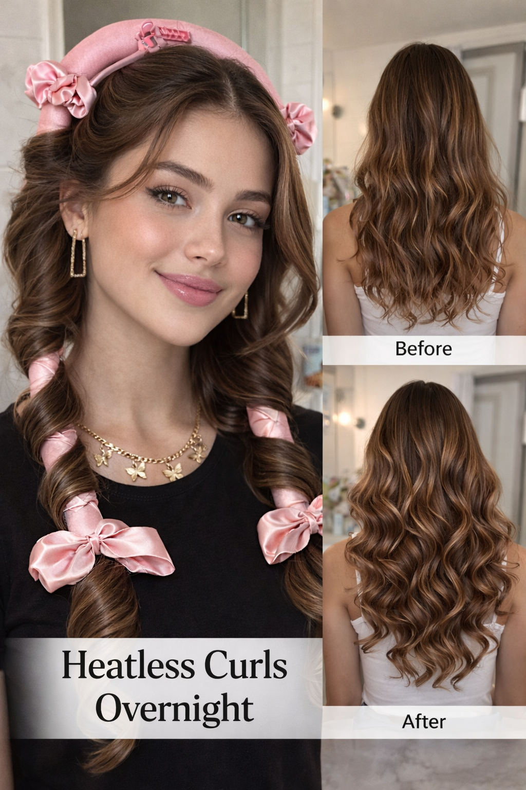 Heatless Curls Overnight