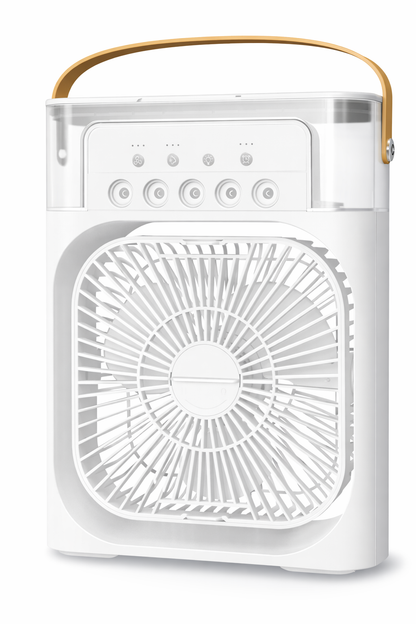 Portable Mini Air Cooler Fan – Humidifier & 3-Speed Cooling System