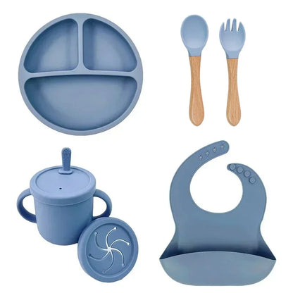 All-in-One Silicone Baby Feeding Set