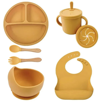 All-in-One Silicone Baby Feeding Set