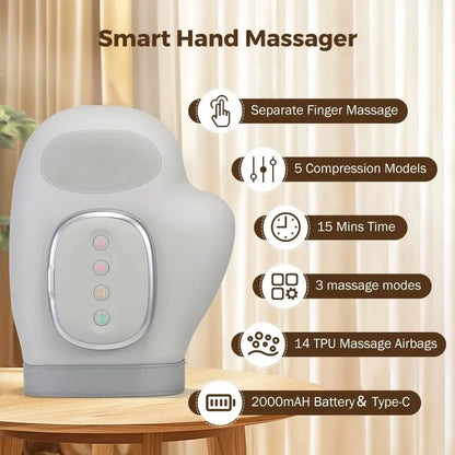 Cordless Hand Massager with Air Compression