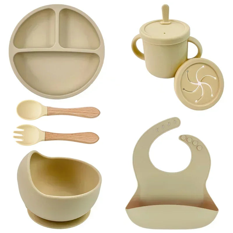 All-in-One Silicone Baby Feeding Set