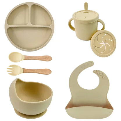 All-in-One Silicone Baby Feeding Set