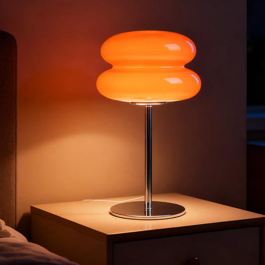 Macaron Glass Table Lamp – Modern Ambient LED Light
